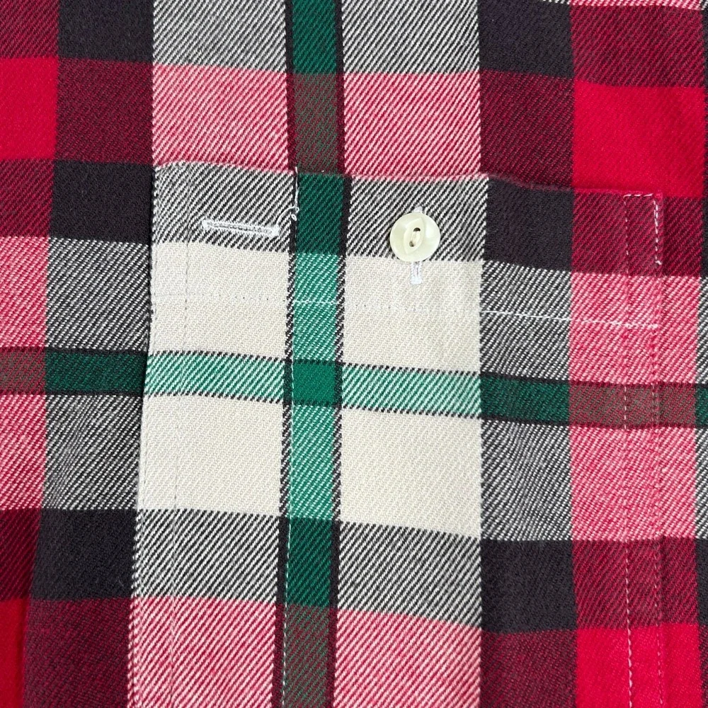Polo Ralph Lauren Work Shirt Mens XL Extra Large Red Plaid Flannel Button Up